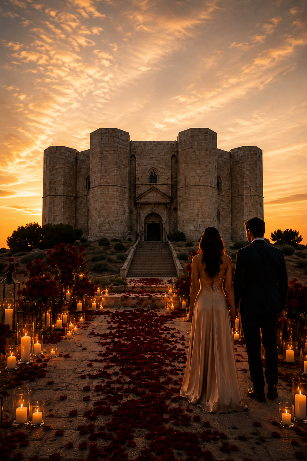 Marriage proposal at Castel del Monte